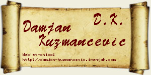 Damjan Kuzmančević vizit kartica